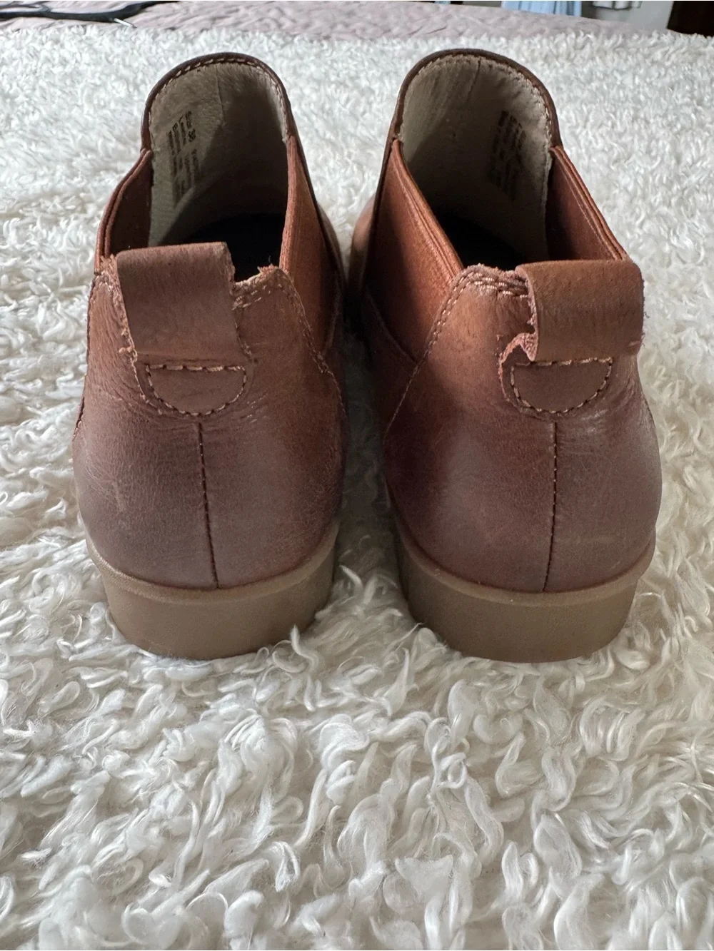 Dansko Louisa Brown Leather Slip On Chelsea Ankle Booties Boots Size 38 US 7.5/8